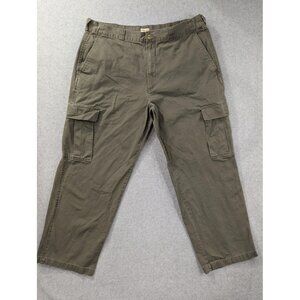Vintage Bugle Boy Cargo Pants Mens 42x30 Khaki Casual 90s Y2K Baggy Straight Leg